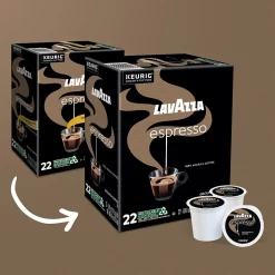 Keurig K-Cups<Lavazza Perfetto Espresso Coffee Keurig® K-Cup® Pods, Dark Roast, 22/Box (6000)