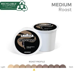 Keurig K-Cups<Lavazza Perfetto Espresso Coffee Keurig® K-Cup® Pods, Dark Roast, 22/Box (6000)