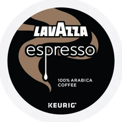 Keurig K-Cups<Lavazza Perfetto Espresso Coffee Keurig® K-Cup® Pods, Dark Roast, 88/Carton (6000CT)