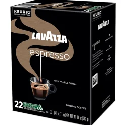 Keurig K-Cups<Lavazza Perfetto Espresso Coffee Keurig® K-Cup® Pods, Dark Roast, 88/Carton (6000CT)