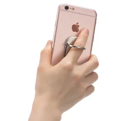 LAX Gadgets Universal Phone Ring Holder Stand Silver (RINGORBIT-SLV)