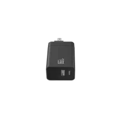 LAX Gadgets USB Wall Charger for Most Smartphones, Black (PD20WQCBK)