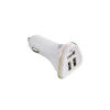 LAX Gadgets LAX 3-USB Port Car Charger 4.8A for Smartphones - White (LAX3PORTCAR-WHT)