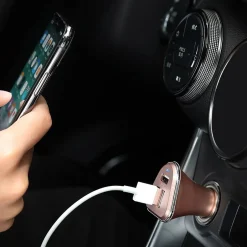 LAX Gadgets LAX 3-USB Port Car Charger 4.8A for Smartphones - Rose Gold (LAX3PORTCAR-ROS)