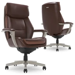 New Alton Ergonomic Bonded Leather Swivel Executive Chair, (51544-BRN) Ergonomic Chairs