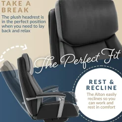 Online Alton Leather Executive Chair, (51544) Ergonomic Chairs