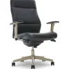 Sale Baylor Ergonomic Faux Leather Swivel Executive Chair, Black (CHR10085B) Office Chairs