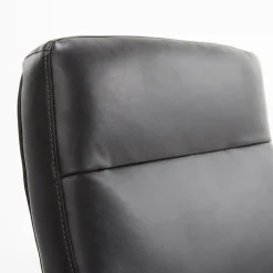 Sale Baylor Ergonomic Faux Leather Swivel Executive Chair, Black (CHR10085B) Office Chairs