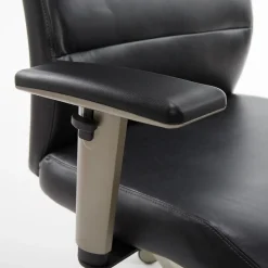 Sale Baylor Ergonomic Faux Leather Swivel Executive Chair, Black (CHR10085B) Office Chairs