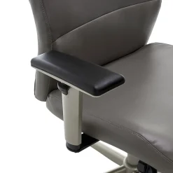 Best Baylor Ergonomic Faux Leather Swivel Executive Chair, Gray (CHR10085C) Office Chairs