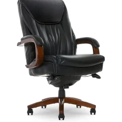 New Big & Tall Edmonton Ergonomic Bonded Leather Swivel Executive Chair, Black (45764A) Office Chairs