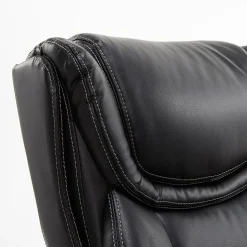 Sale Harnett Ergonomic Faux Leather Swivel Executive Chair, Black (46253A) Office Chairs