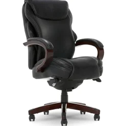 Clearance Hyland Ergonomic Bonded Leather Swivel Executive Chair, Black (45779A) Office Chairs