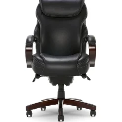 Clearance Hyland Ergonomic Bonded Leather Swivel Executive Chair, Black (45779A) Office Chairs