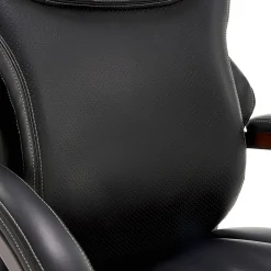 Clearance Hyland Ergonomic Bonded Leather Swivel Executive Chair, Black (45779A) Office Chairs