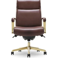 New Melrose Ergonomic bonded Leather Swivel Executive Chair, Brown (CHR10084C) Office Chairs