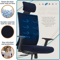 Clearance Mesh Swivel Executive Chair, Navy (51489-NVY) Office Chairs