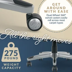 Discount Meyer Ergonomic Bonded Leather Swivel Executive Chair, (60082-NVY) Ergonomic Chairs