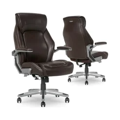 Clearance Meyer Ergonomic Bonded Leather Swivel Executive Chair, (60082-BRN) Ergonomic Chairs