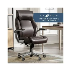 Clearance Meyer Ergonomic Bonded Leather Swivel Executive Chair, (60082-BRN) Ergonomic Chairs