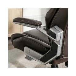 Clearance Meyer Ergonomic Bonded Leather Swivel Executive Chair, (60082-BRN) Ergonomic Chairs