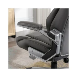 Sale Meyer Ergonomic Bonded Leather Swivel Executive Chair, (60082-GRY) Ergonomic Chairs