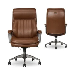 Nova Ergonomic Polyurethane Swivel Executive Chair, (52372-CBRN) Ergonomic Chairs