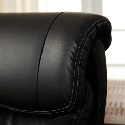 Outlet Trafford Ergonomic Bonded Leather Swivel Executive Chair, Black (45782A) Office Chairs