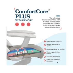 Best Vannes Ergonomic Polyurethane Swivel Executive Chair, Gray (60101-GRY) Office Chairs