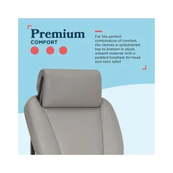 Best Vannes Ergonomic Polyurethane Swivel Executive Chair, Gray (60101-GRY) Office Chairs