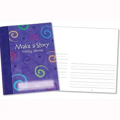 Learning Resources Make a Story Writing Hardcover Journal, 7" x 9", Purple, 10/Set (LER3469) Hot