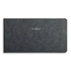 Hot Ledger Binder, 10.5" x 5.63", 200 Pages, Blue Marble (26520) Accounting & Record Journals