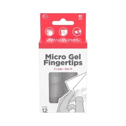 Lee Extra-Large Fingertip, Clear, 12/Pack (41090)* Finger Pads