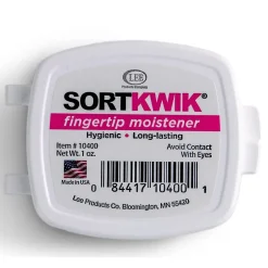 Lee Sortkwik 1 oz. Fingertip Moistener, Pink (10400)* Finger Pads