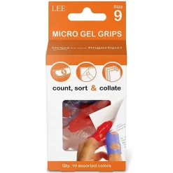 Lee Tippi Grips Large Finger Pad, Assorted Colors, 10/Pack (61090)* Finger Pads