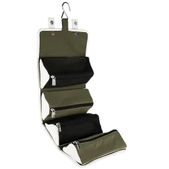 Lencca 5" Faux Leather Travel Organizer, Water Resistant, Gem Cream (LENLEA026)