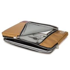 Lencca Laptop Sleeve Briefcase fits 13.3 Inch Laptop, Tan Brown (PT_LENLEA503_13)