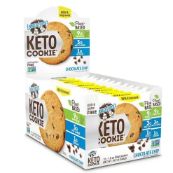 Cookies<Lenny & Larry's Keto Gluten Free Chocolate Chip Cookies, 1.6 oz., 12 Packs/Box (220-02083)