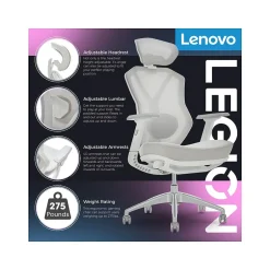 Online Legion Mesh Ergonomic Racing Gaming Chair, Light Gray (52015LGRY) Gaming Chairs