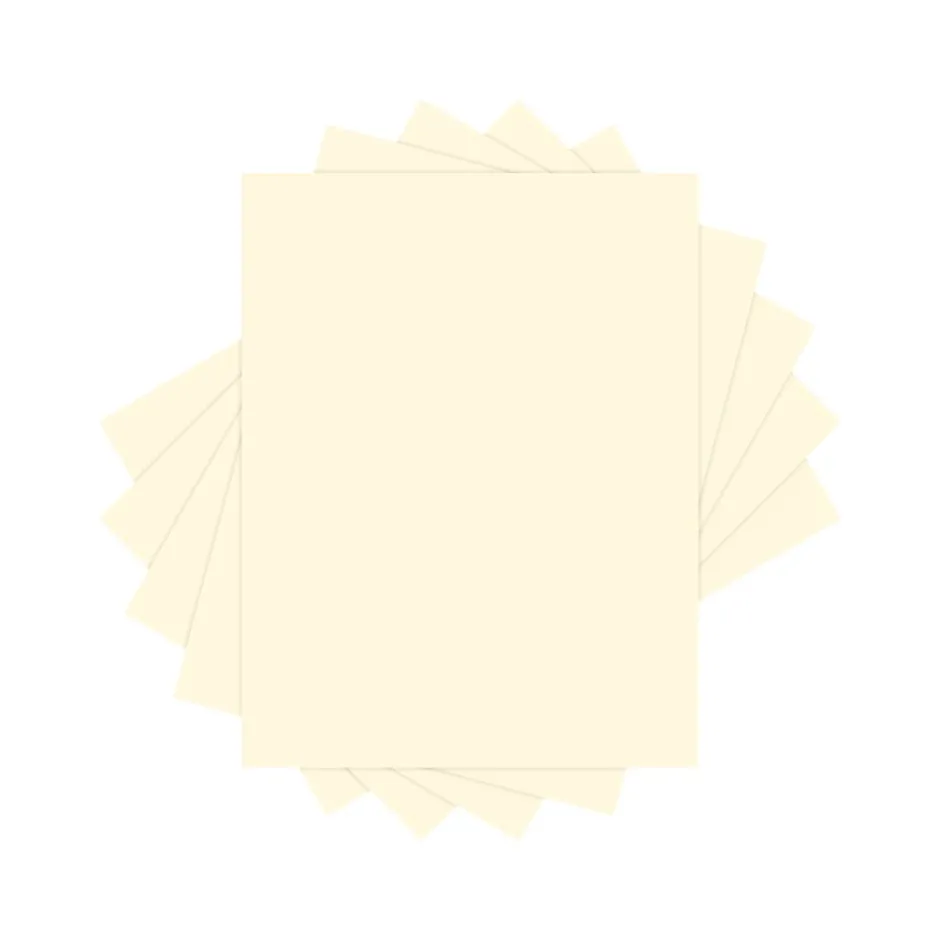 Clearance Colors 30% Recycled Colored Paper, 20 lbs., 8.5" x 11", Ivory, 500 Sheets/Ream (94308) Large Quantity Paper