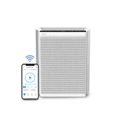 Air Purifiers<Levoit EverestAir Floor-Standing Smart Air Purifier, 5-Speed, Wi-Fi Enabled, Silver (HEAPAPLVSUS0119Y)