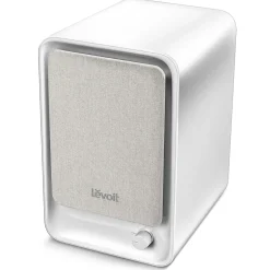 Air Purifiers<Levoit LV-H126-RBE True HEPA Tabletop Air Purifier, 3-Speed, White/Blue (HEAPAPLVNUS0029)