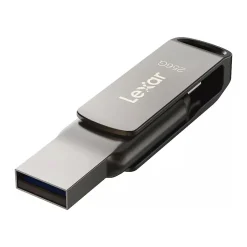 Lexar JumpDrive D400 Dual 256GB USB 3.1 Type-C Flash Drive, Gray (LJDD400256G-BNQNU)* Usb Flash Drives
