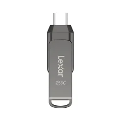 Lexar JumpDrive D400 Dual 256GB USB 3.1 Type-C Flash Drive, Gray (LJDD400256G-BNQNU)* Usb Flash Drives