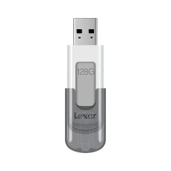 Lexar JumpDrive V100 128GB USB 3.0 Flash Drive, Gray, 2/Pack (LJDV100128G-B2HNU)* Usb Flash Drives