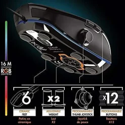 Lexip Alpha Ergonomic Optical Gaming Mouse, Black (JVAPCM00446)* Ergonomic Mice