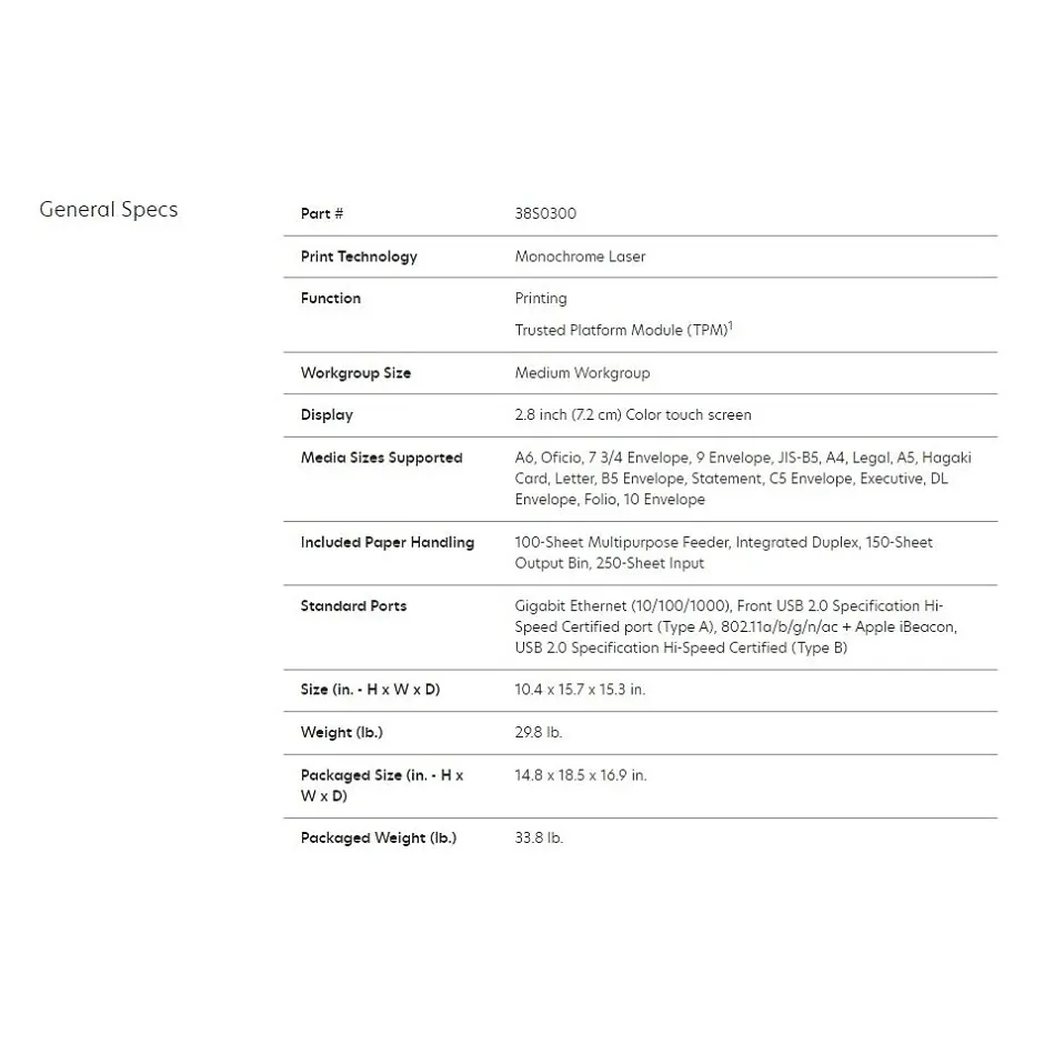 Instant Photo Printers<Lexmark MS531dw Laser Printer, Print (38S0300)