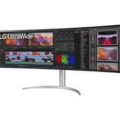 LG UltraWide 49" Curved Nano IPS Monitor, Black Glossy/Silver Texture (49BQ95C-W)* Curved Monitors