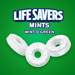 Gum & Mints<LifeSavers Life Savers Wint O Green Mints Candy Bag, 6.25 oz (NFG885041)