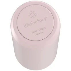 Water Bottles<Lifefactory Stainless Steel Double Wall Insulated Water Bottle, 32 oz., Desert Rose (LIFLS365MDR4)